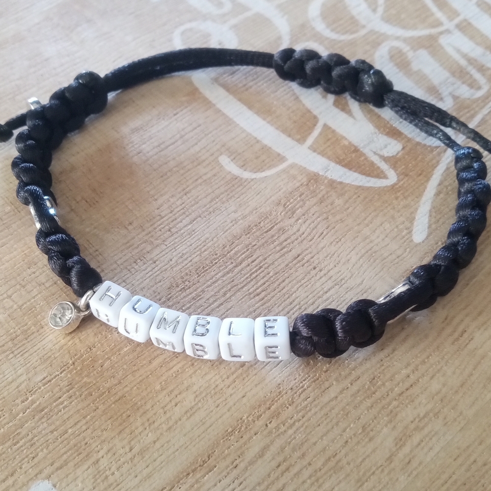 Black and White Beaded Bracelet